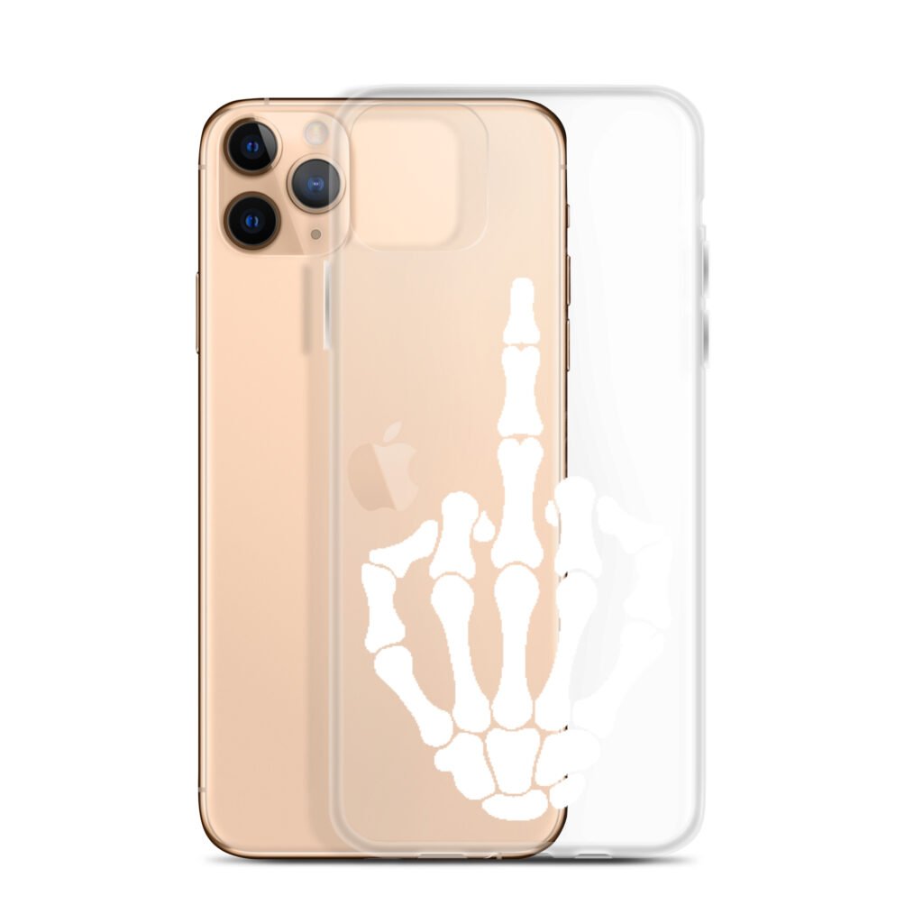 Skeleton Finger - Clear Case for iPhone®