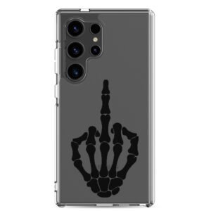 Skeleton Finger black - Clear Case for Samsung®