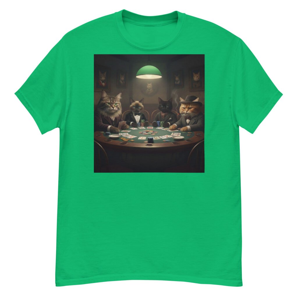 Cats Playing Poker Front - Classic tee